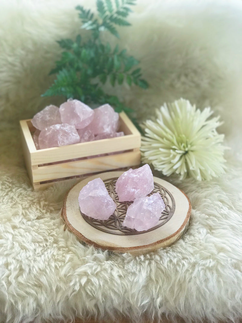 Rough Rose Quartz for Love & Relationships