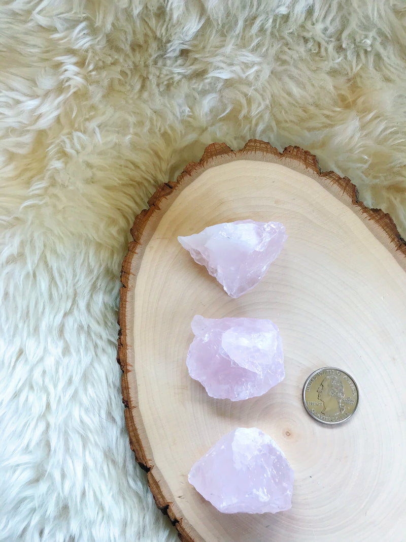 Rough Rose Quartz for Love & Relationships