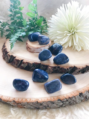 Tumbled Blue Sapphire for Wisdom