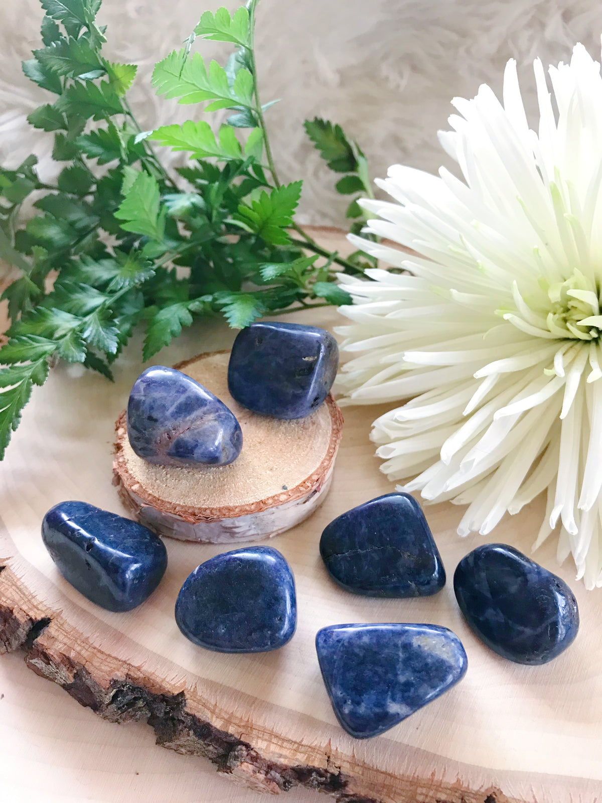 Tumbled Blue Sapphire for Wisdom