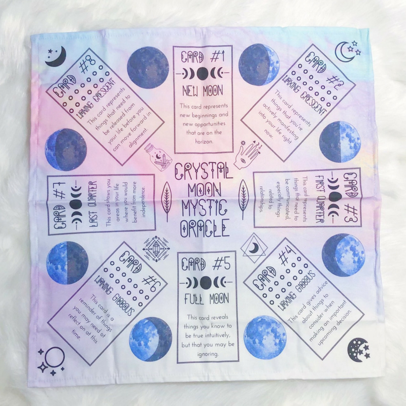 Lunar Phases Card Readings Spread Cloth