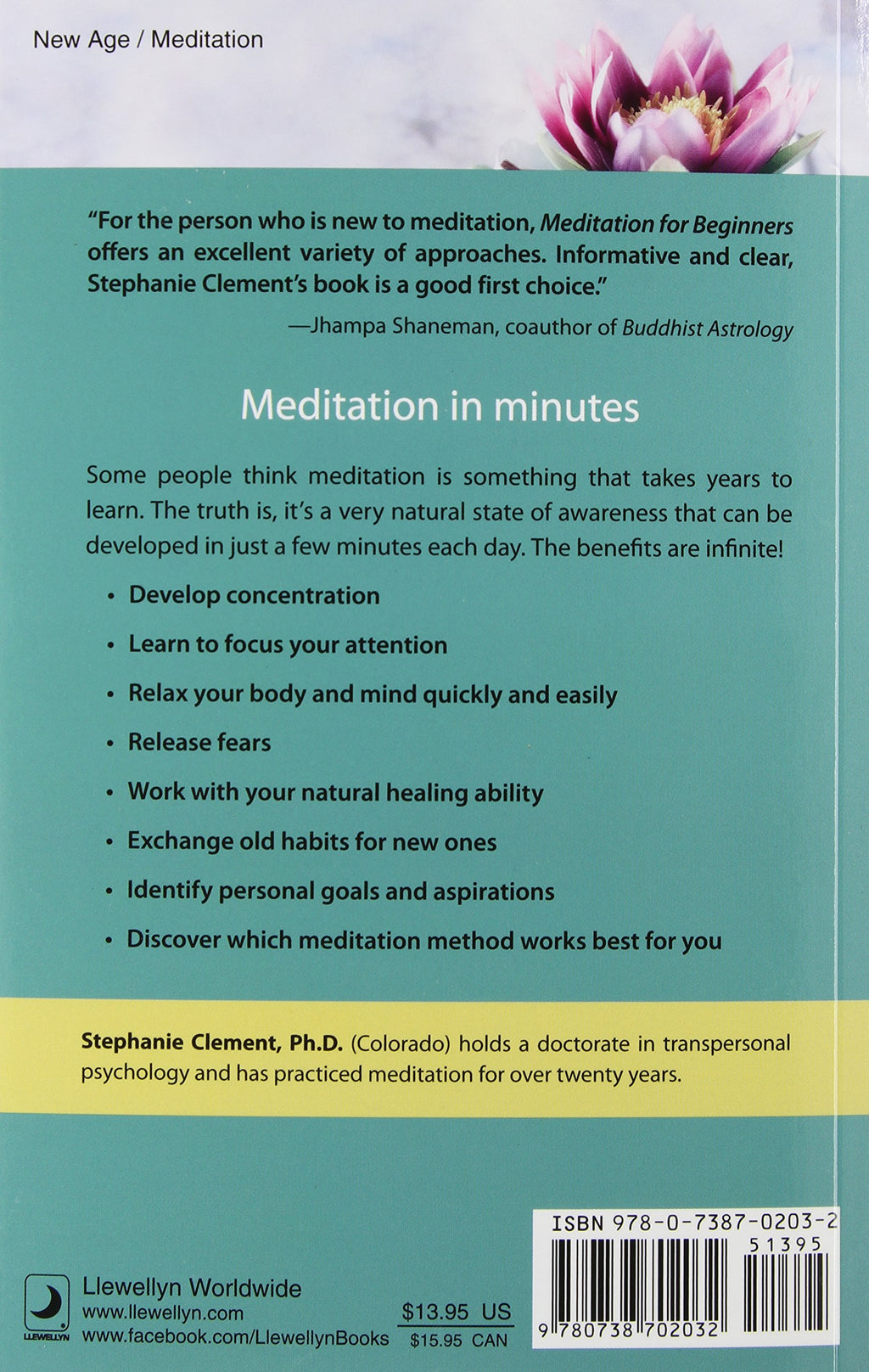 Meditation for Beginners by Stephanie Clement