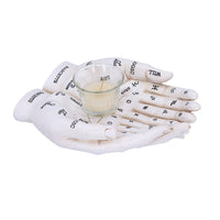 Cupped Palmistry Hands Candle Holder - Various Colors