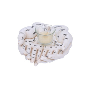 Cupped Palmistry Hands Candle Holder - Various Colors