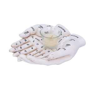 Cupped Palmistry Hands Candle Holder - Various Colors