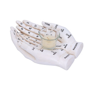 Cupped Palmistry Hands Candle Holder - Various Colors
