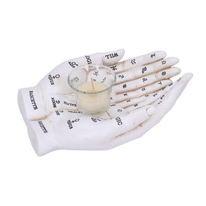 Cupped Palmistry Hands Candle Holder - Various Colors