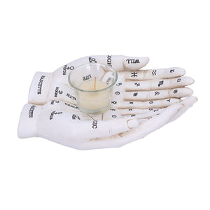 Cupped Palmistry Hands Candle Holder - Various Colors