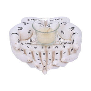 Cupped Palmistry Hands Candle Holder - Various Colors
