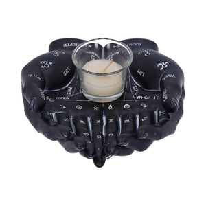 Cupped Palmistry Hands Candle Holder - Various Colors