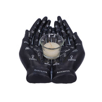 Cupped Palmistry Hands Candle Holder - Various Colors