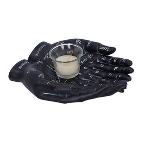 Cupped Palmistry Hands Candle Holder - Various Colors
