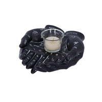 Cupped Palmistry Hands Candle Holder - Various Colors