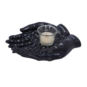 Cupped Palmistry Hands Candle Holder - Various Colors