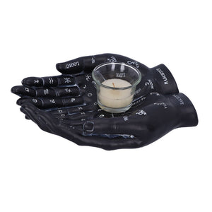 Cupped Palmistry Hands Candle Holder - Various Colors