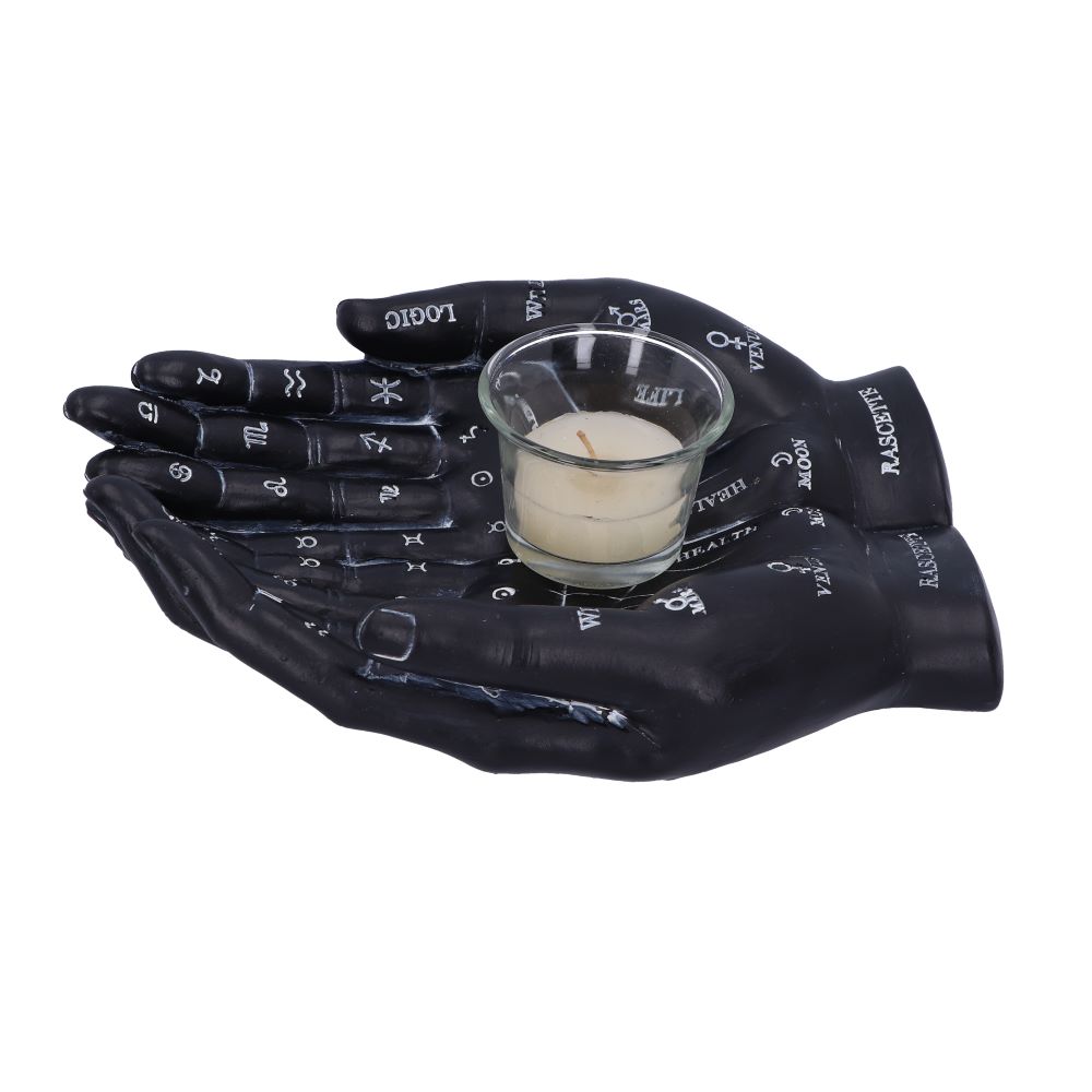 Cupped Palmistry Hands Candle Holder - Various Colors
