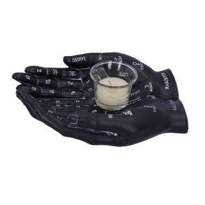 Cupped Palmistry Hands Candle Holder - Various Colors
