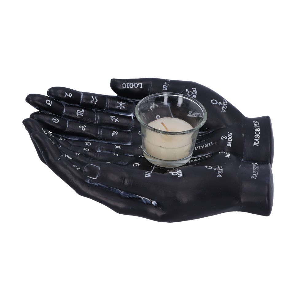 Cupped Palmistry Hands Candle Holder - Various Colors