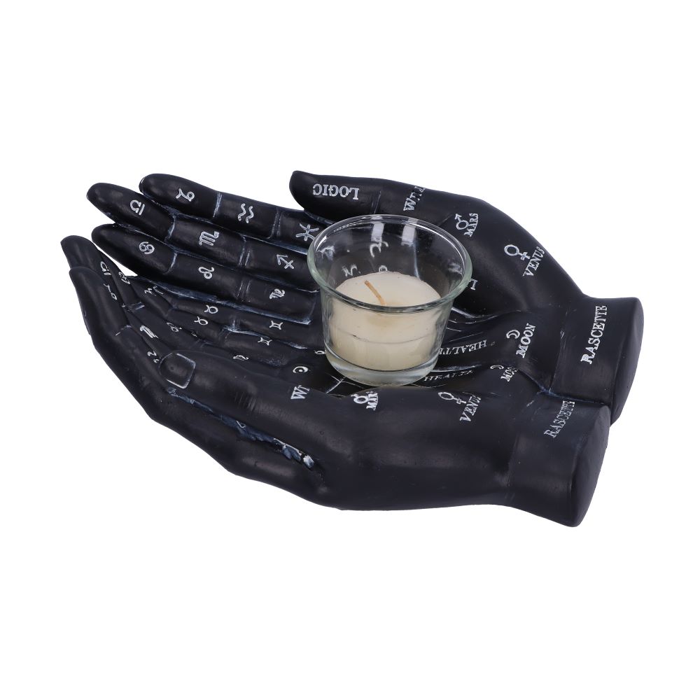 Cupped Palmistry Hands Candle Holder - Various Colors