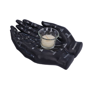Cupped Palmistry Hands Candle Holder - Various Colors