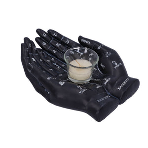 Cupped Palmistry Hands Candle Holder - Various Colors