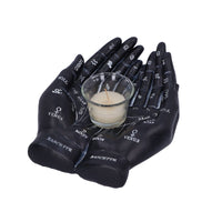 Cupped Palmistry Hands Candle Holder - Various Colors