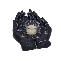 Cupped Palmistry Hands Candle Holder - Various Colors