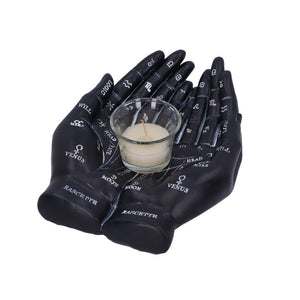 Cupped Palmistry Hands Candle Holder - Various Colors