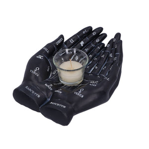 Cupped Palmistry Hands Candle Holder - Various Colors