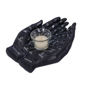 Cupped Palmistry Hands Candle Holder - Various Colors