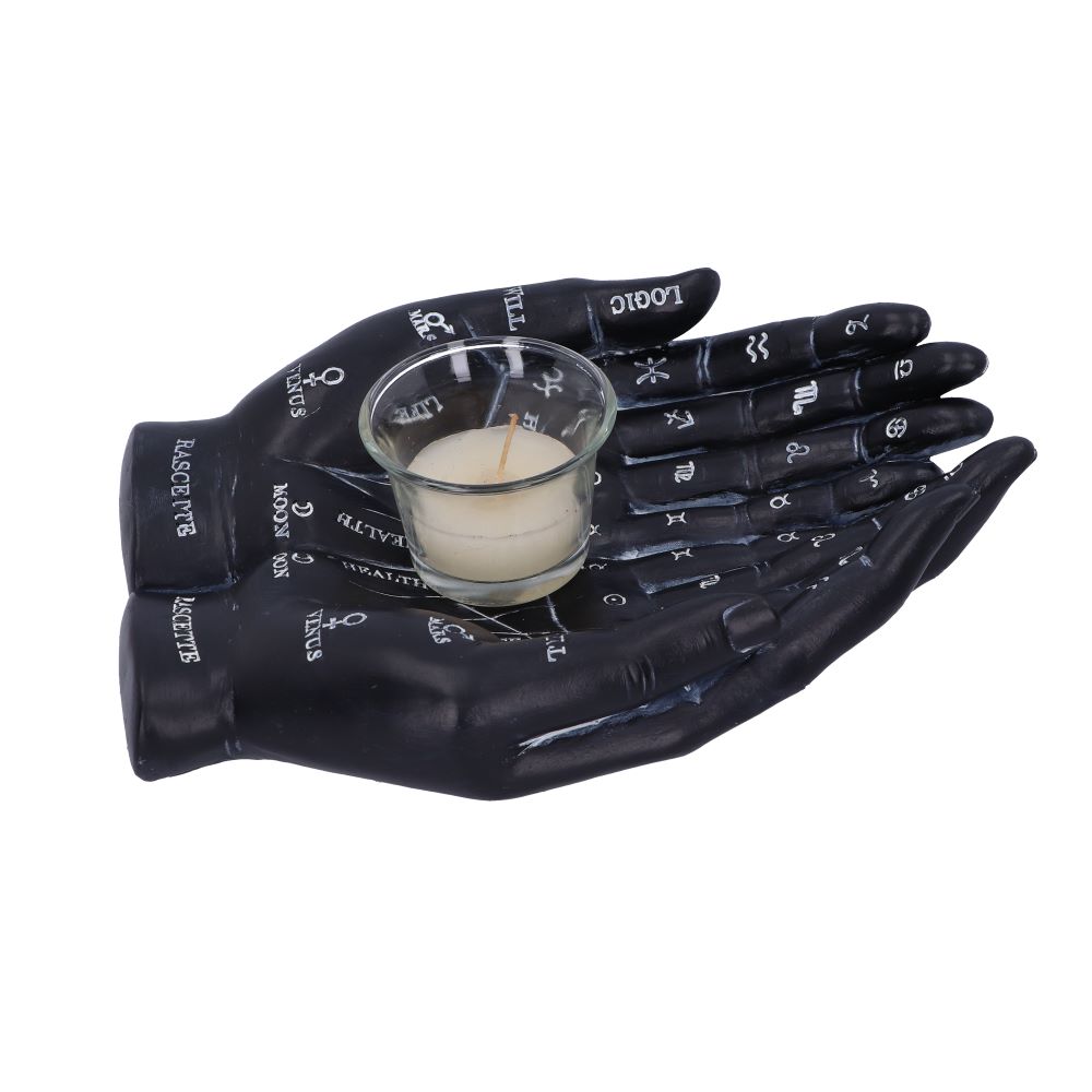 Cupped Palmistry Hands Candle Holder - Various Colors