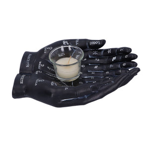 Cupped Palmistry Hands Candle Holder - Various Colors