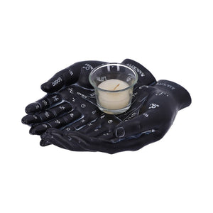 Cupped Palmistry Hands Candle Holder - Various Colors