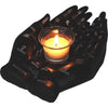 Cupped Palmistry Hands Candle Holder - Various Colors