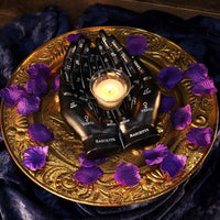 Cupped Palmistry Hands Candle Holder - Various Colors